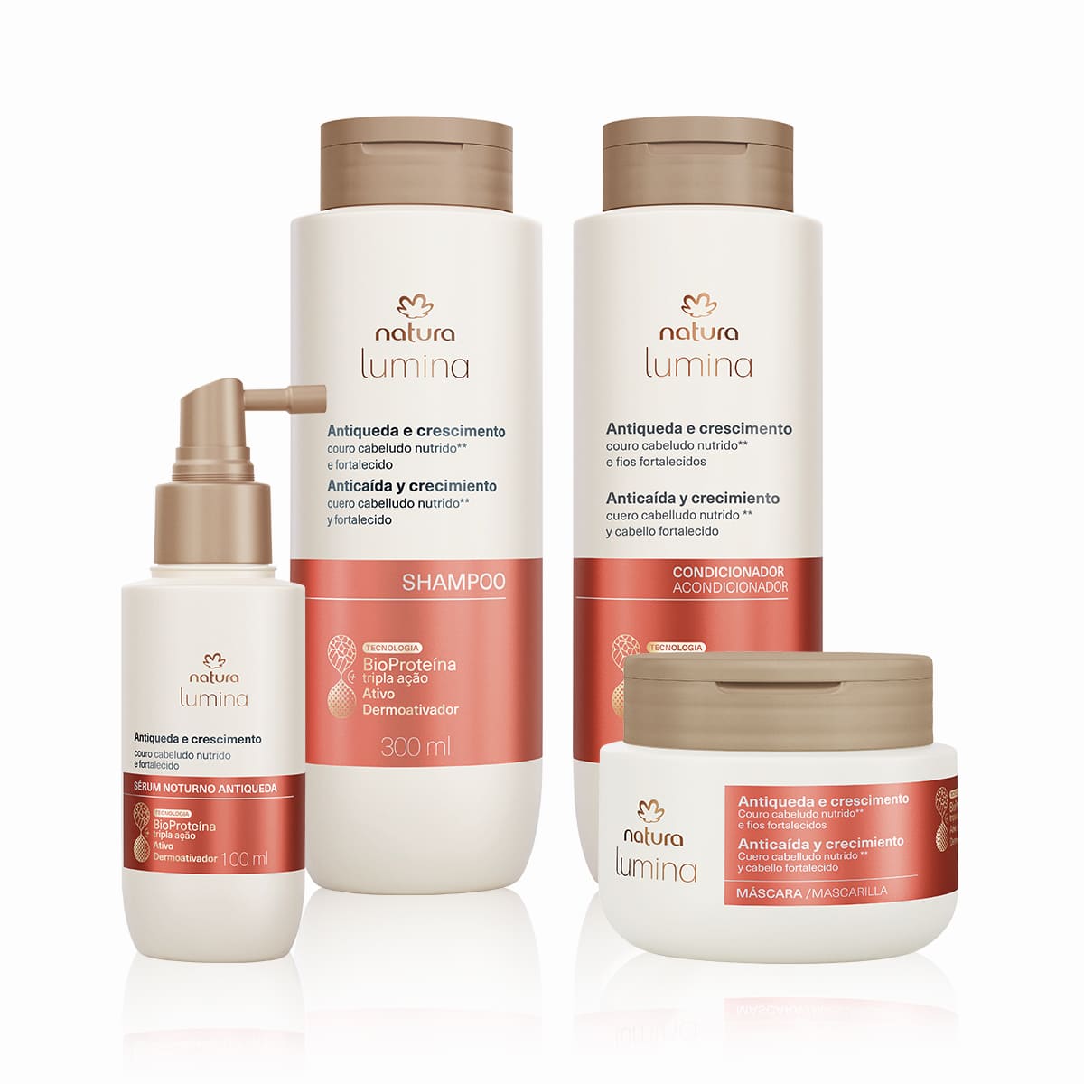 Kit Lumina Antiqueda e Crescimento (4 produtos)