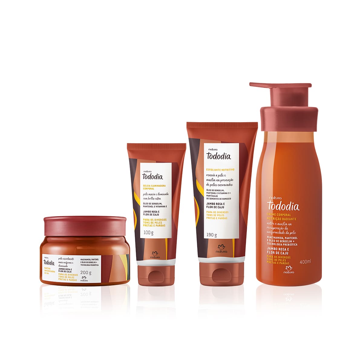 Kit Tododia Jambo Rosa e Flor de Caju Completo (4 produtos)