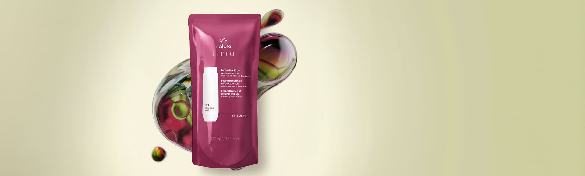 Refil Shampoo Reestruturante para Reconstrução de Danos Extremos