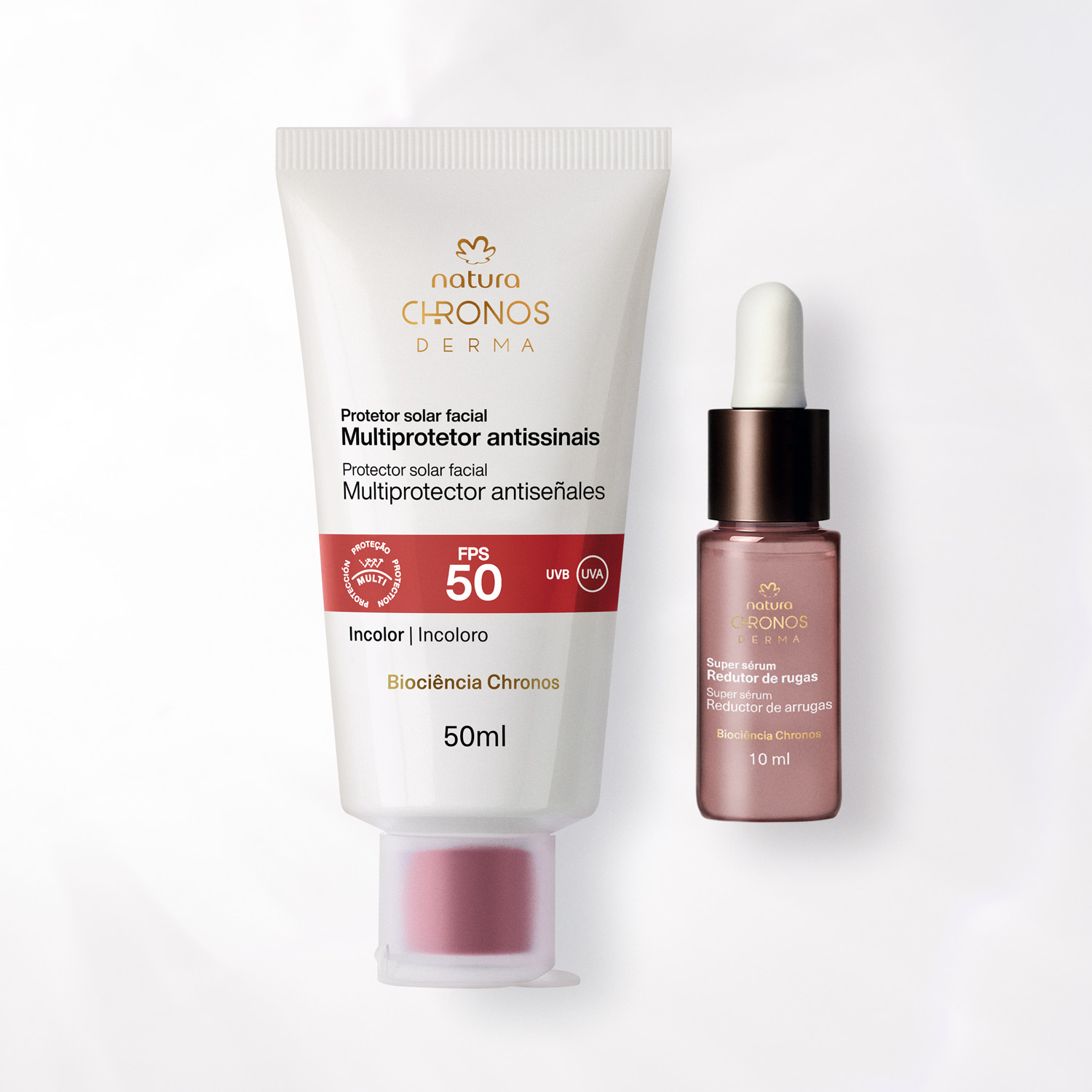 Kit Chronos Derma Sérum e Multiprotetor Antissinais