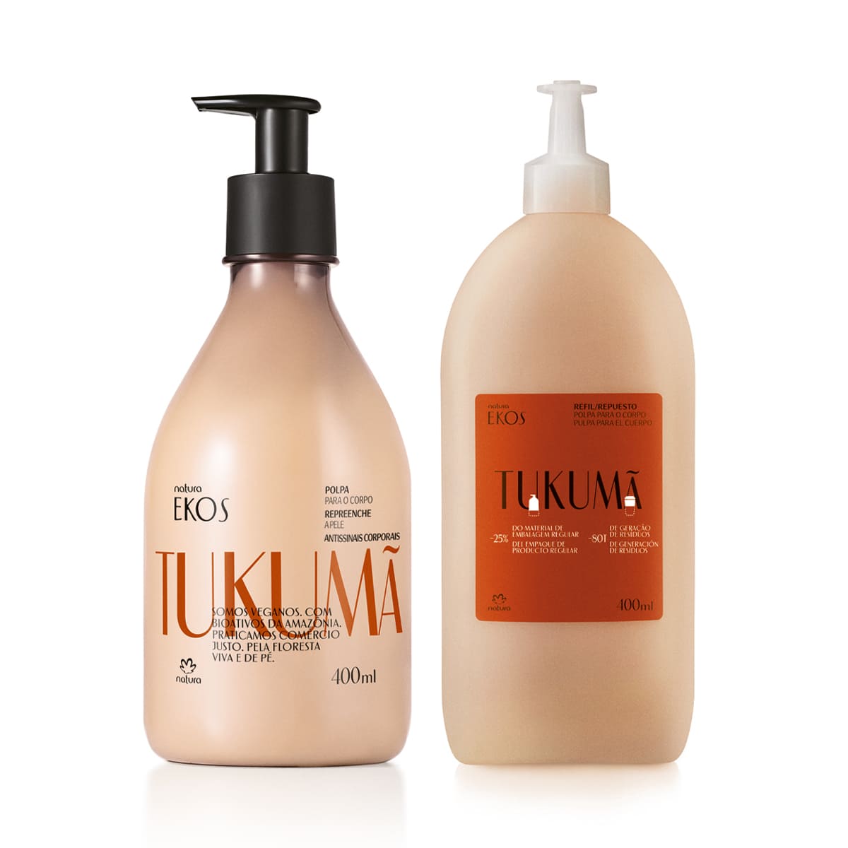 Kit Polpa Desodorante Hidratante para o Corpo Ekos Tukumã com Refil (2 produtos)