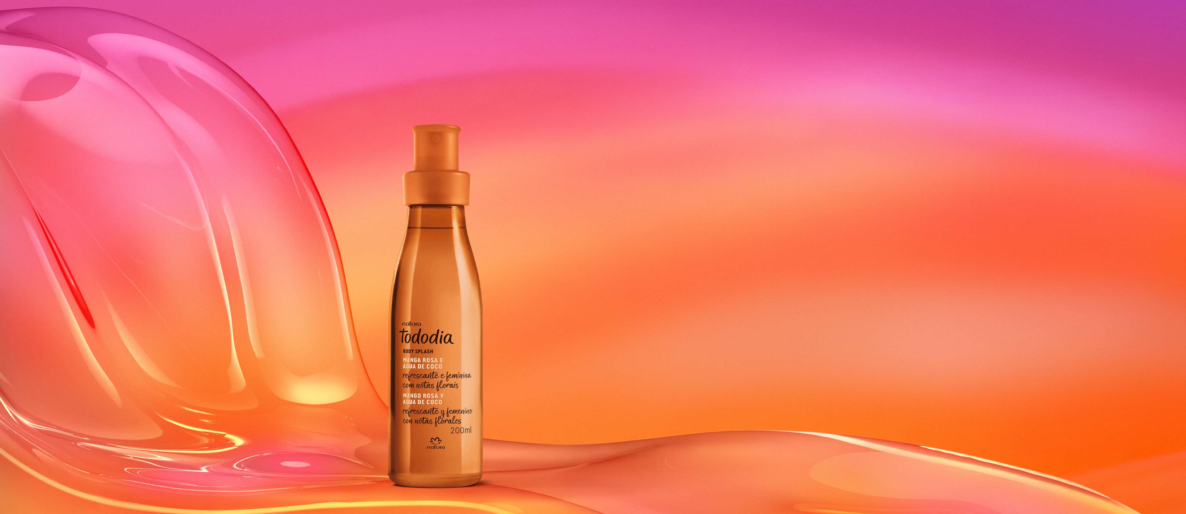 Body Splash Tododia Manga Rosa e Água de Coco 200 ml