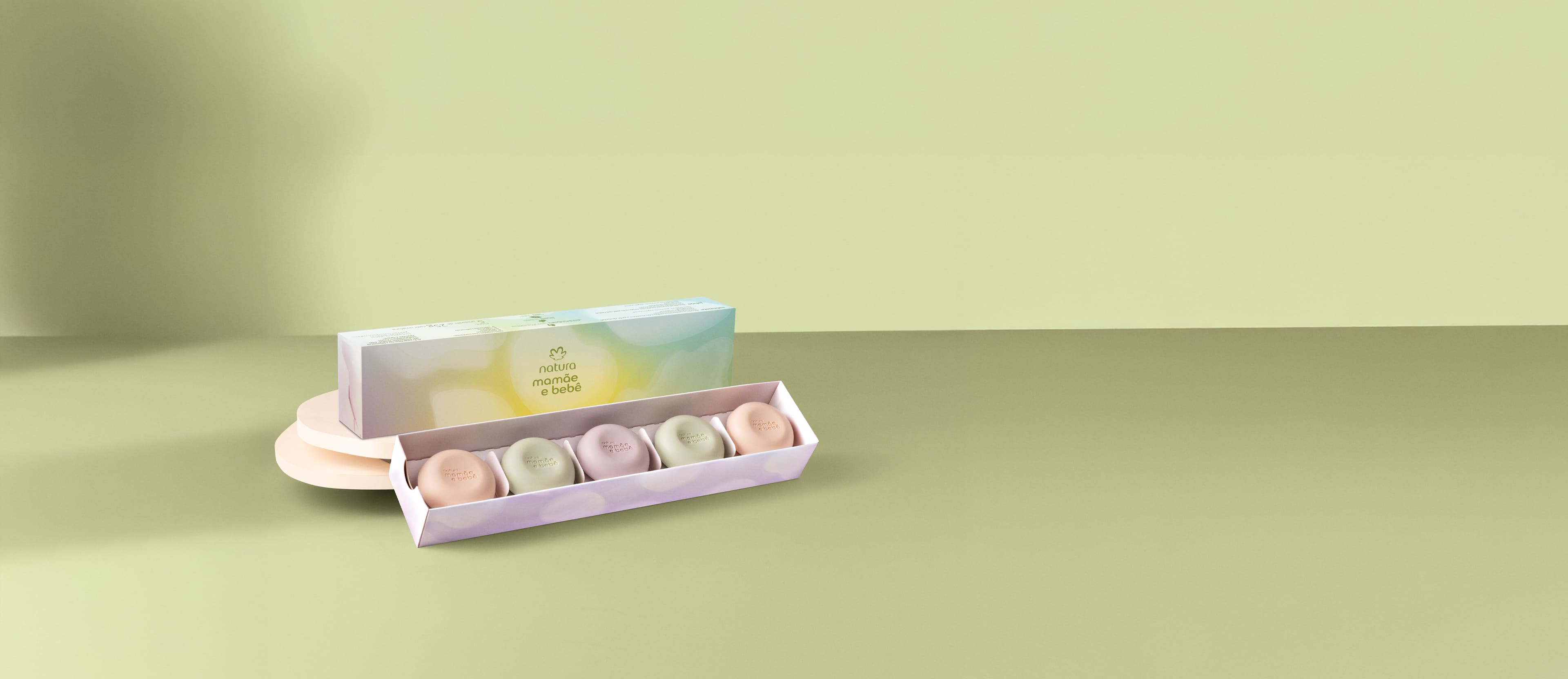 Minissabonetes em Barra Sortidos Mamãe e Bebê (5 unidades)