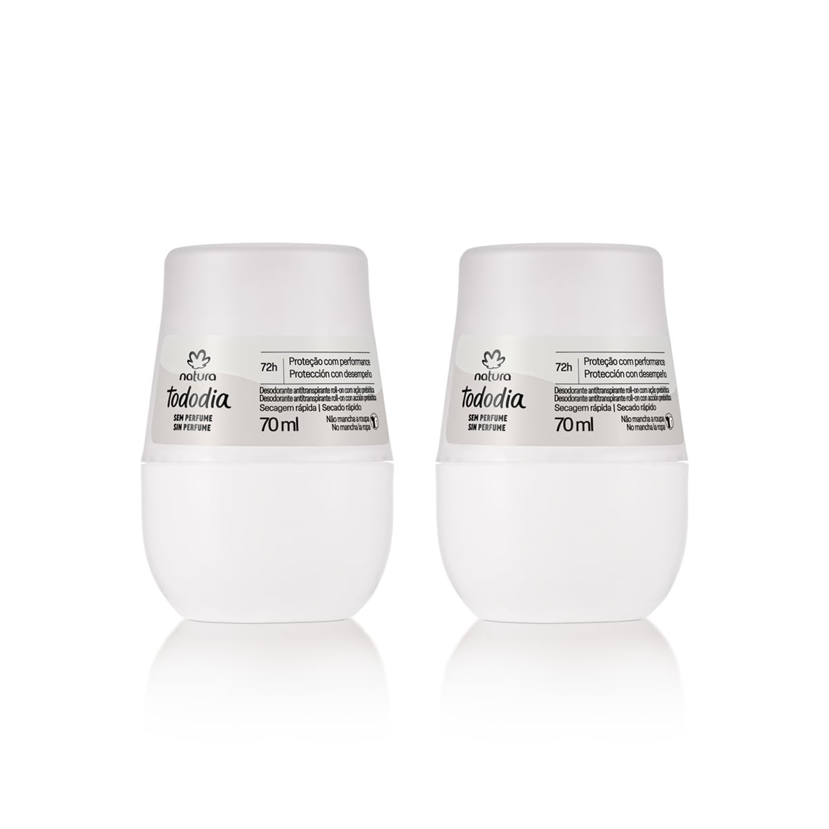 Kit Desodorantes Tododia Sem Perfume (2 produtos)