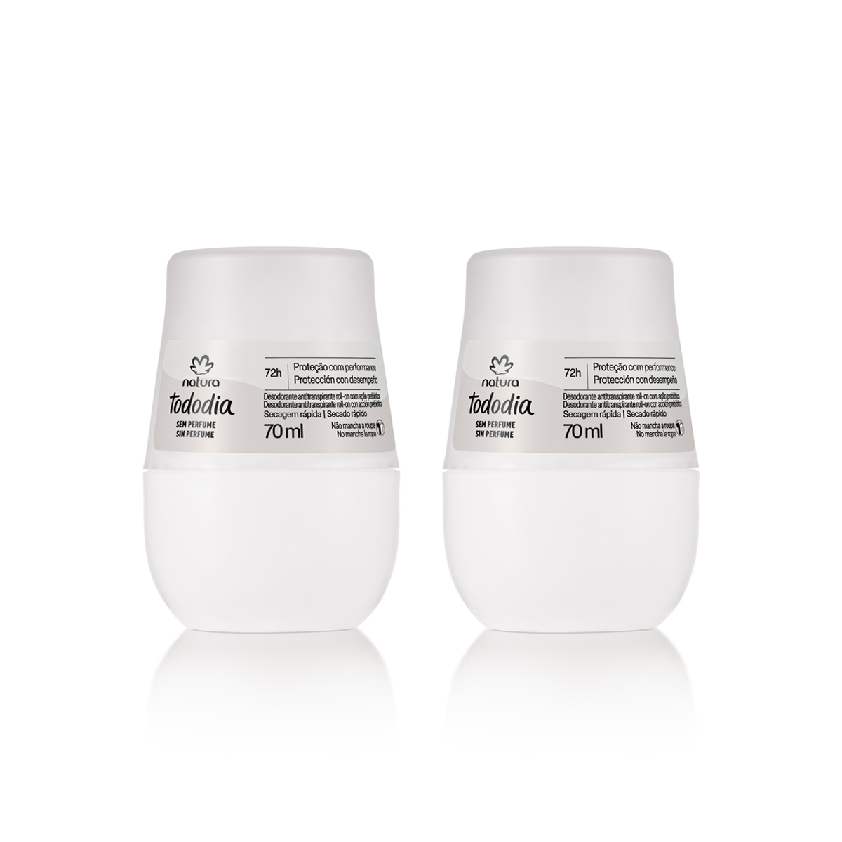 Kit Desodorantes Tododia Sem Perfume (2 produtos)
