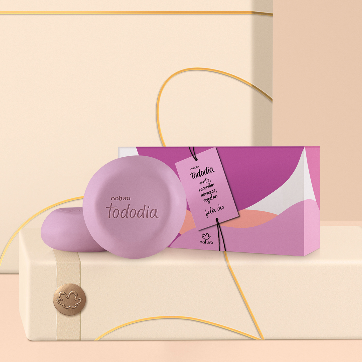 Sabonete em Barra Puro Vegetal Tododia Avelã e Cassis