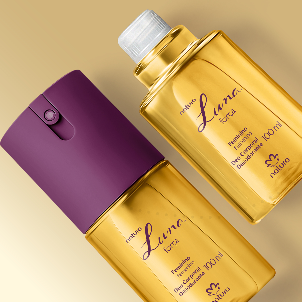 Kit Desodorante Corporal Luna Força com Refil