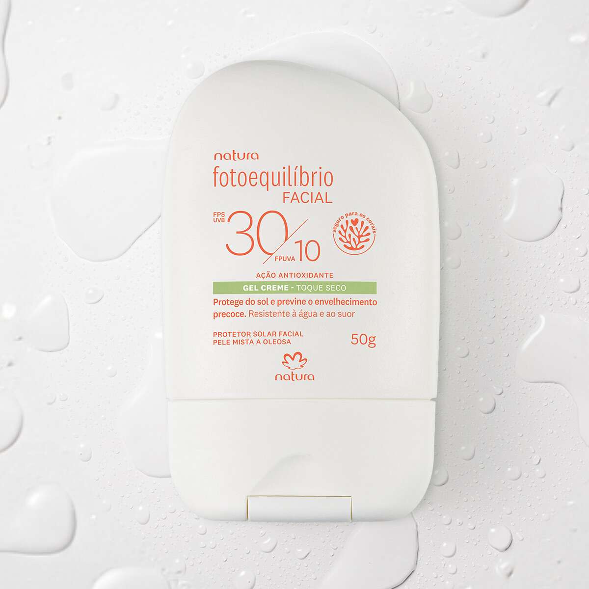 Protetor Facial Gel Creme Fps 30 Fpuva 10 Fotoequilibrio 50 G