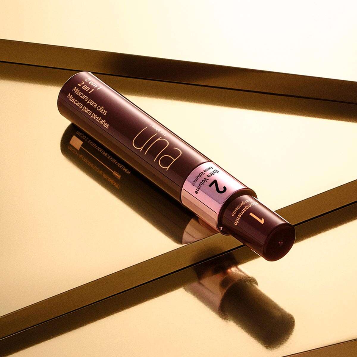 Mascara Para Cilios 2 Em 1 Una 8 Ml