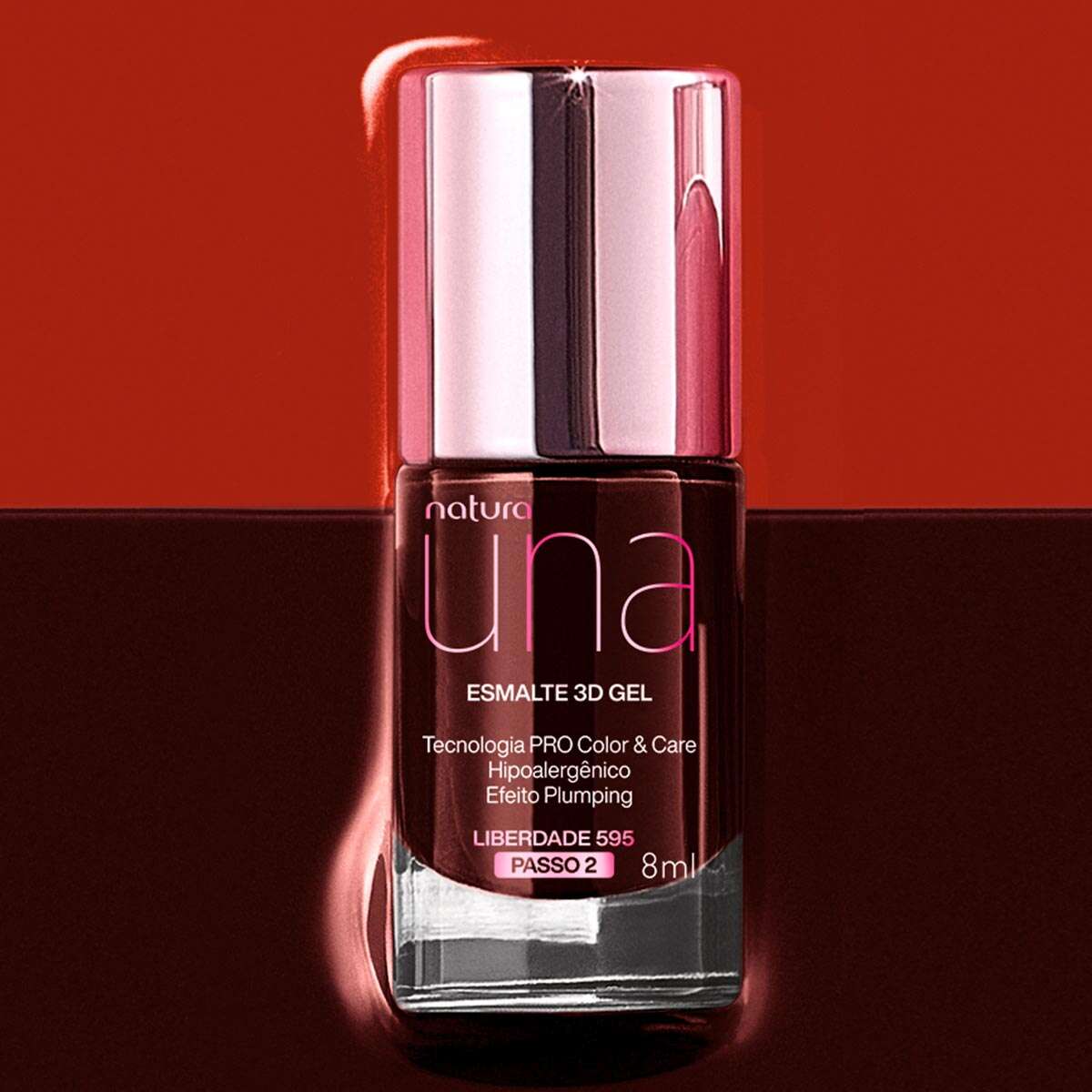 Esmalte 3D Gel Una Liberdade 595 8 Ml