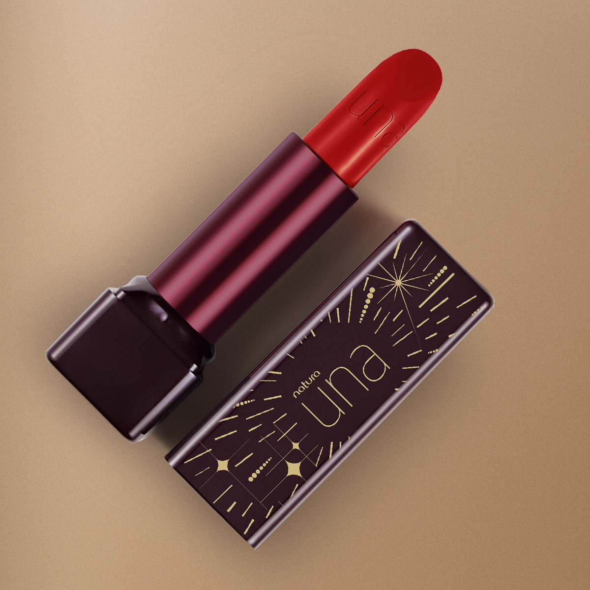 Una Batom Extremo Conforto Fps 25 Vermelho 38G