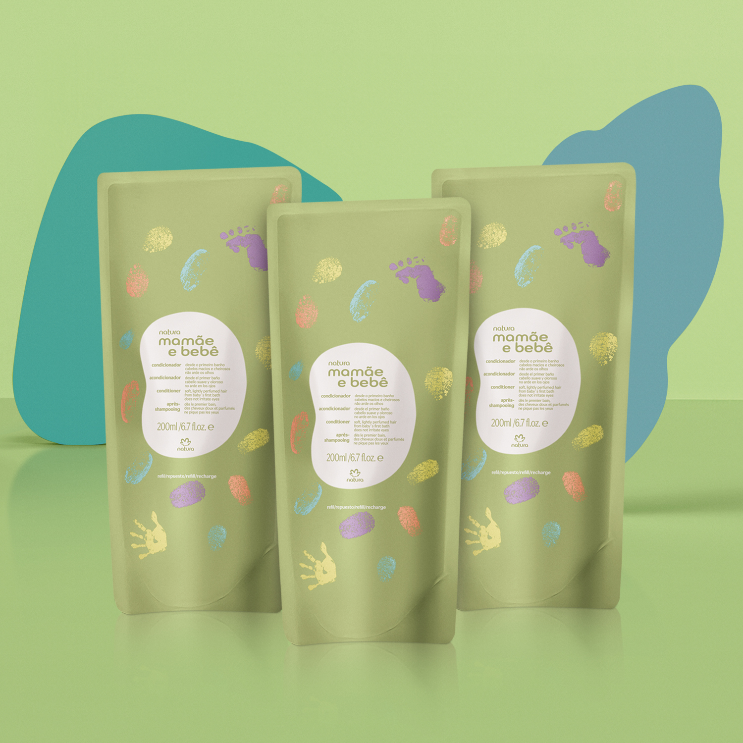 Kit Refil Condicionador Suave Mamãe e Bebê (3 unidades)