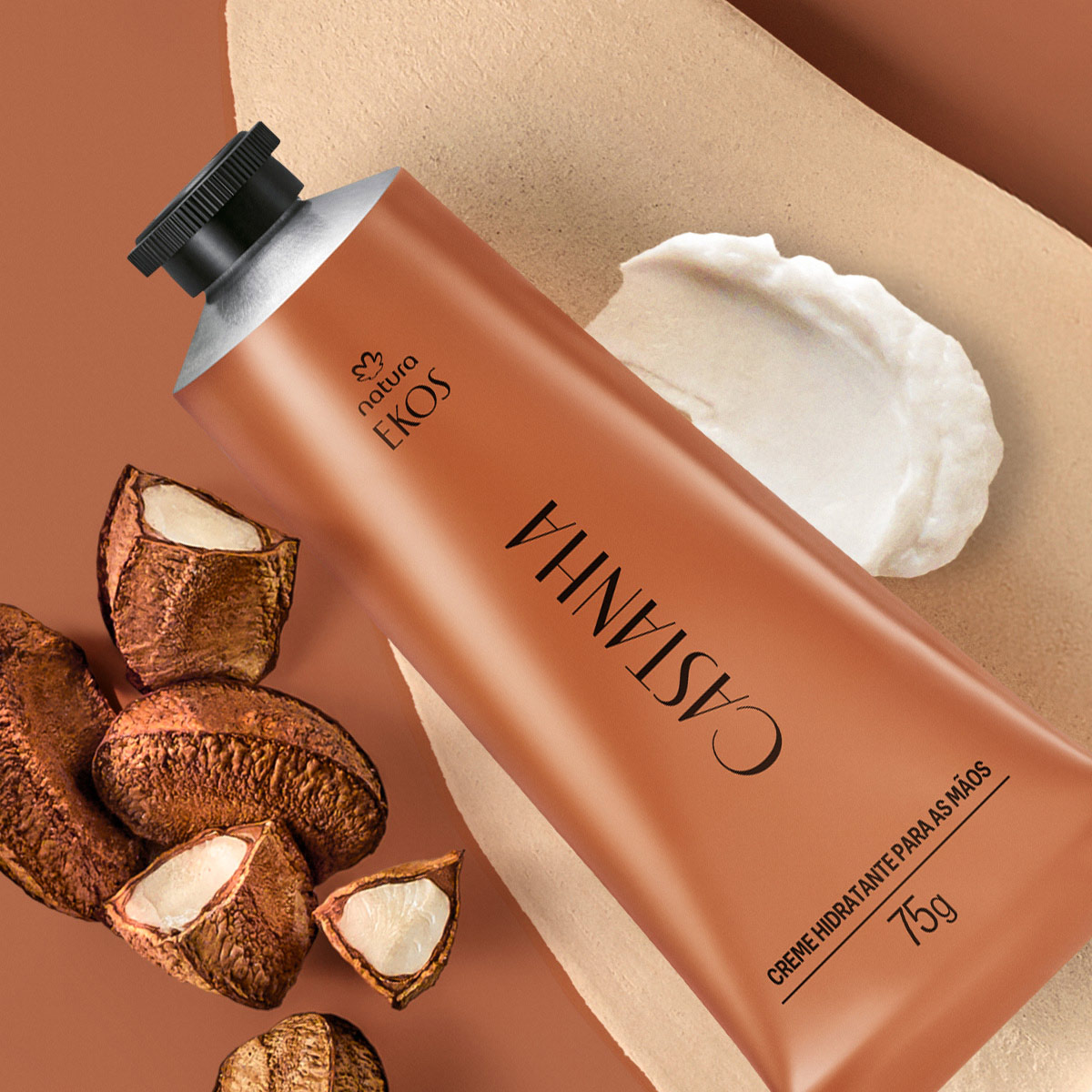 Creme Hidratante para as Mãos Ekos Castanha