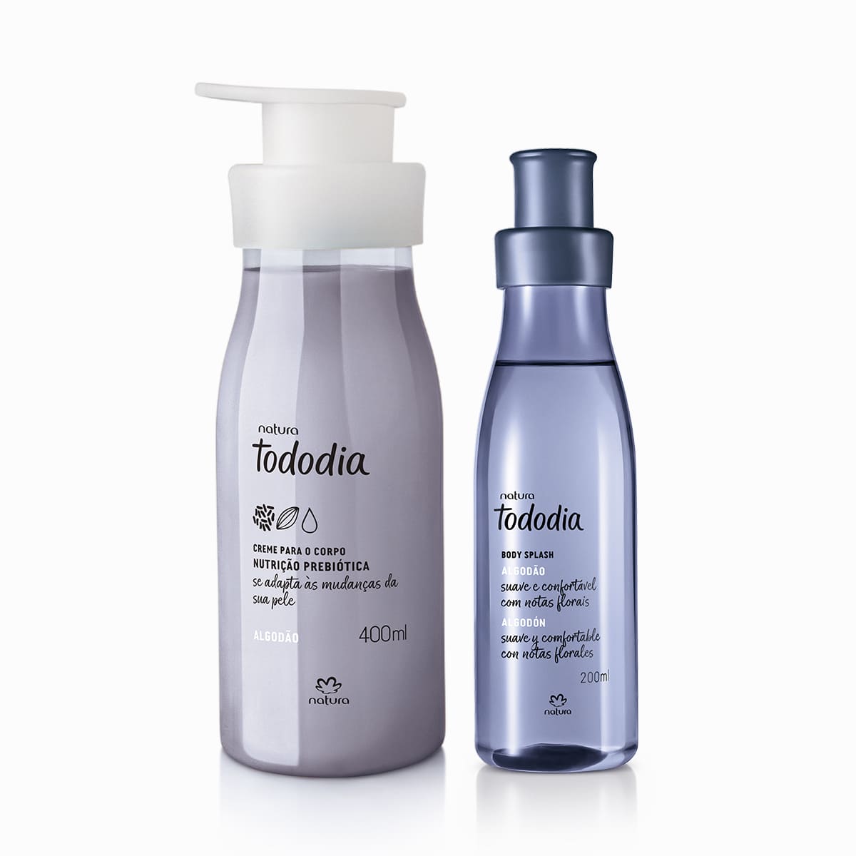 Kit Tododia Algodão com Hidratante e Body Splash (2 produtos)