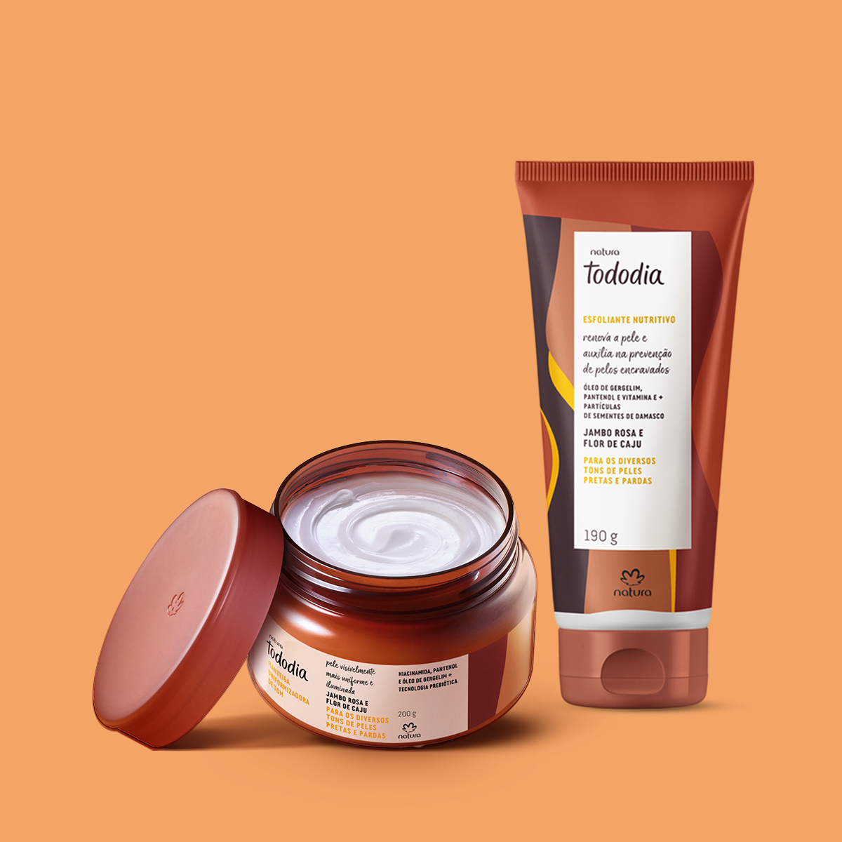 Kit Tododia Jambo Rosa e Flor de Caju com Esfoliante e Manteiga Corporal (2 produtos)