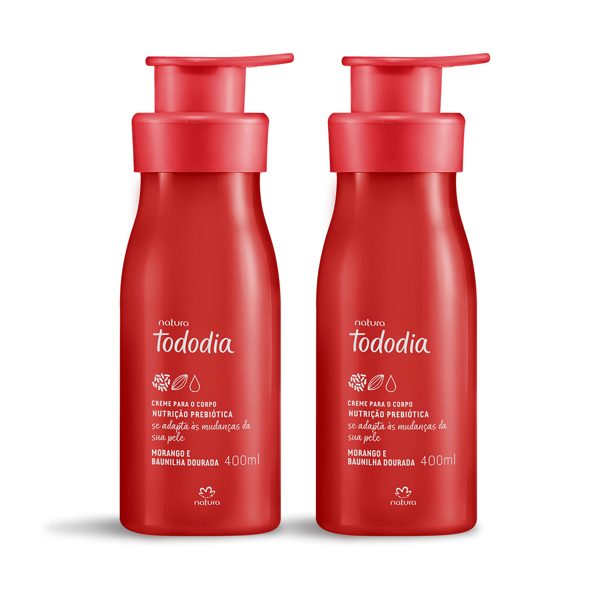 Kit Creme Corporal Tododia Morango e Baunilha Dourada (2 unidades)