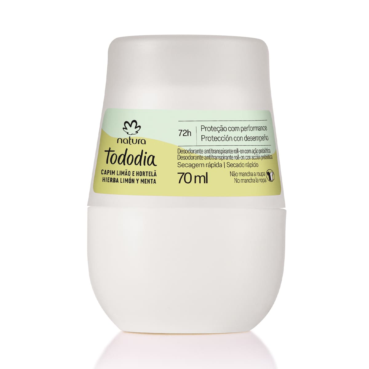 Desodorante Antitranspirante Roll-on Tododia Capim Limão e Hortelã