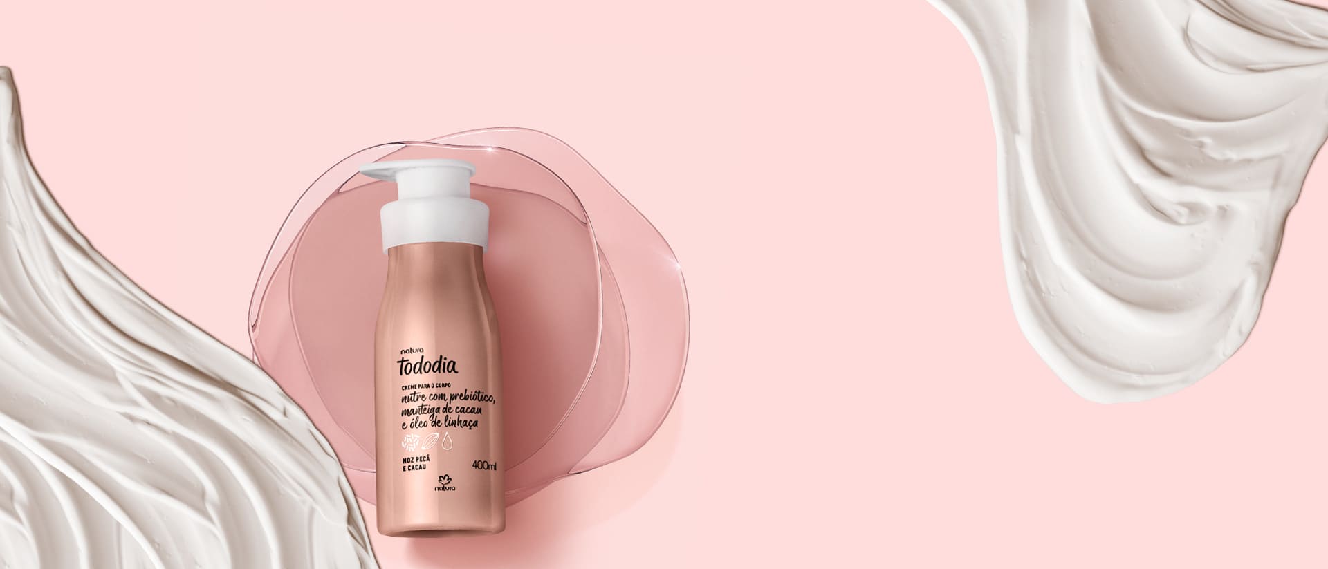 Creme Desodorante Nutritivo para o Corpo Tododia Noz Pecã e Cacau