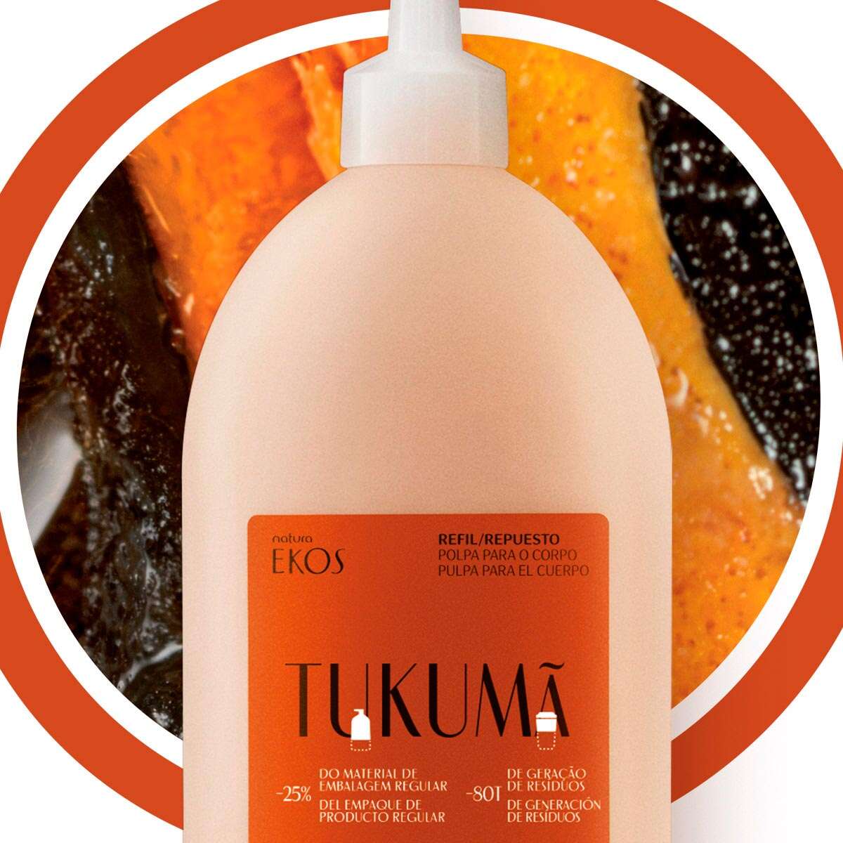 Refil Polpa Desodorante Hidratante Para o Corpo Tukumã Ekos