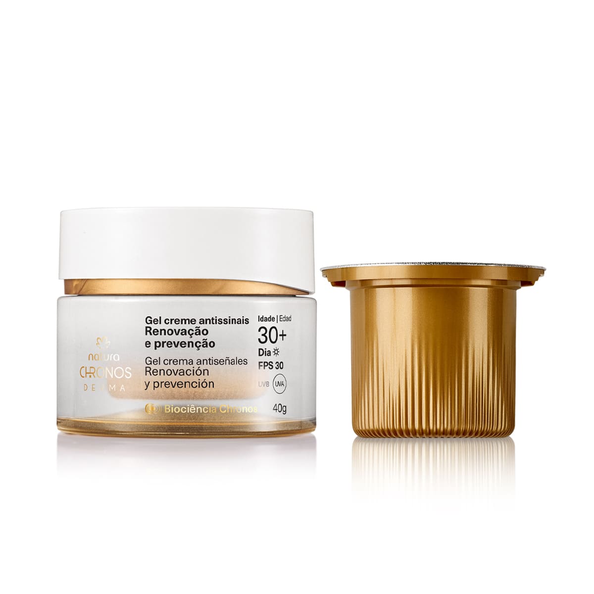 Kit Gel Creme Antissinais 30+ Dia com Refil