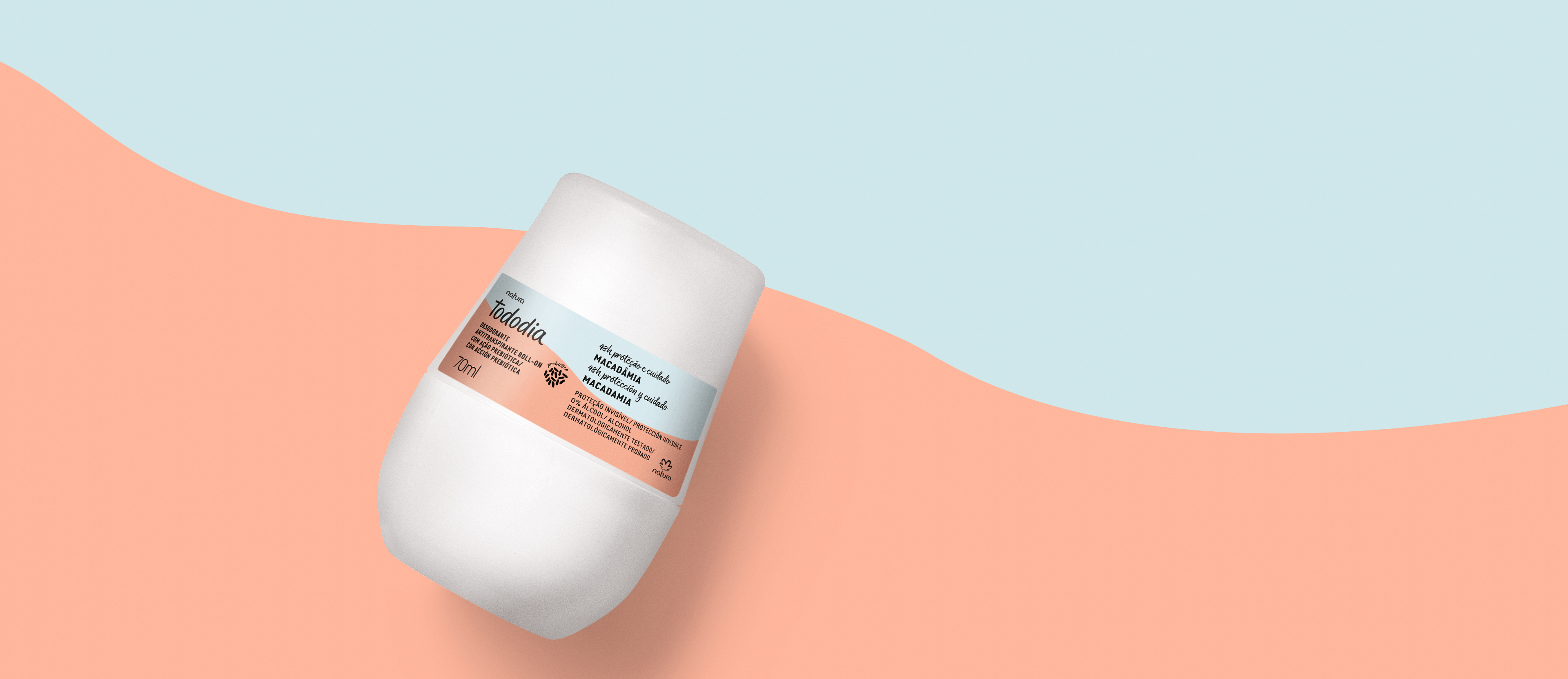 Desodorante Antitranspirante Roll-on Tododia Macadâmia