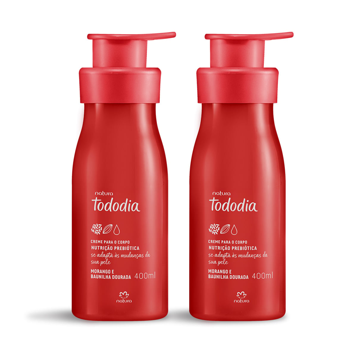 Kit Creme Corporal Tododia Morango e Baunilha Dourada (2 unidades)