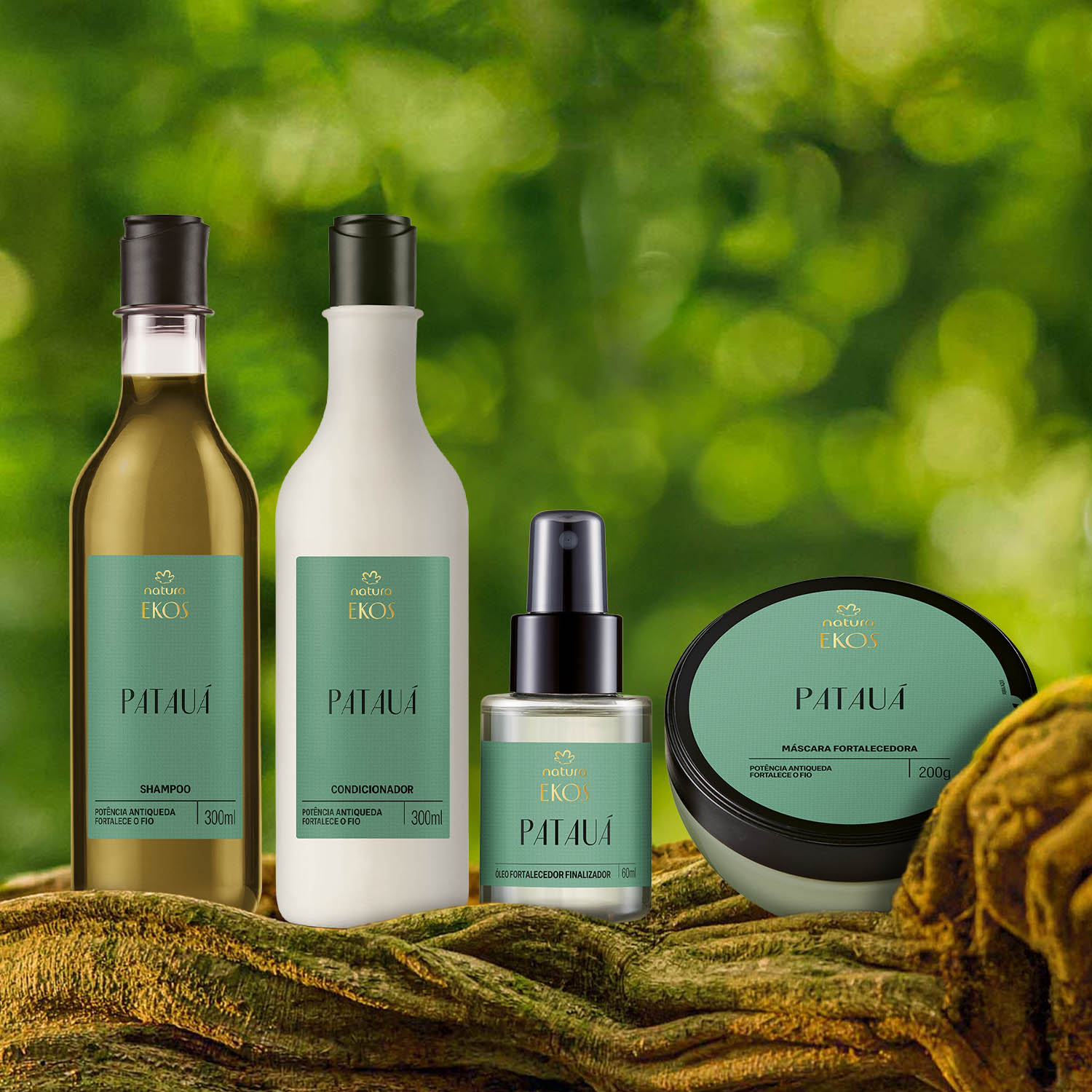 Kit Ekos Patauá Shampoo, Condicionador, Máscara e Óleo