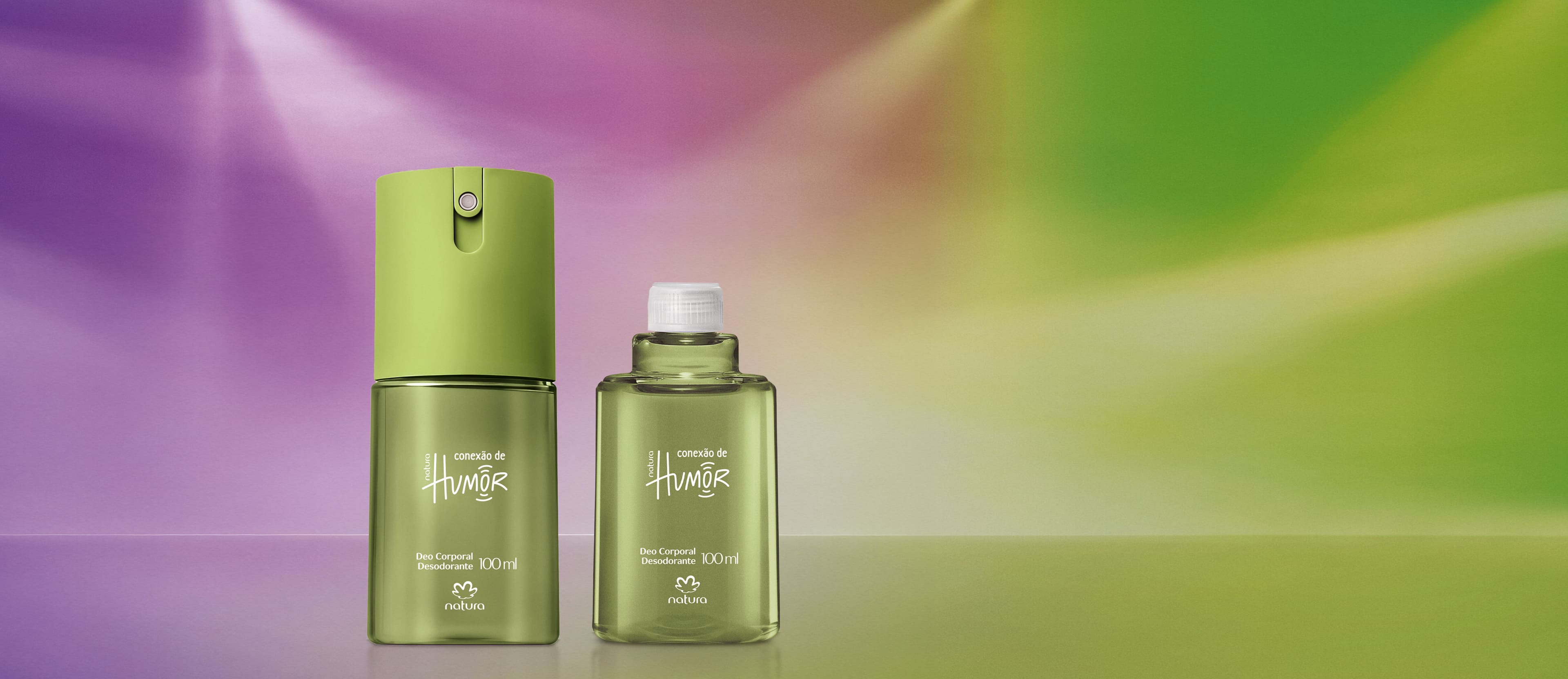 Kit Desodorante Corporal Humor Conexão Masculino com Refil