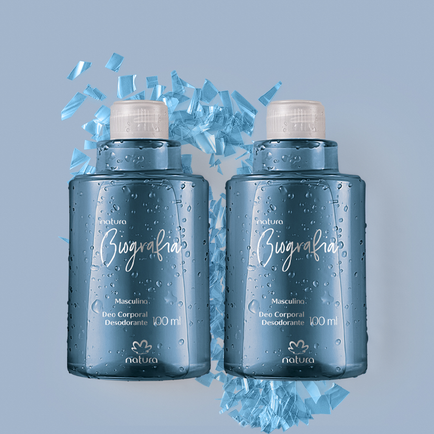 Kit Refil Desodorante Corporal Biografia Masculino (2 unidades)