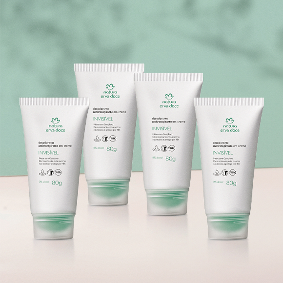 Combo Desodorante Antitranspirante em Creme Erva Doce