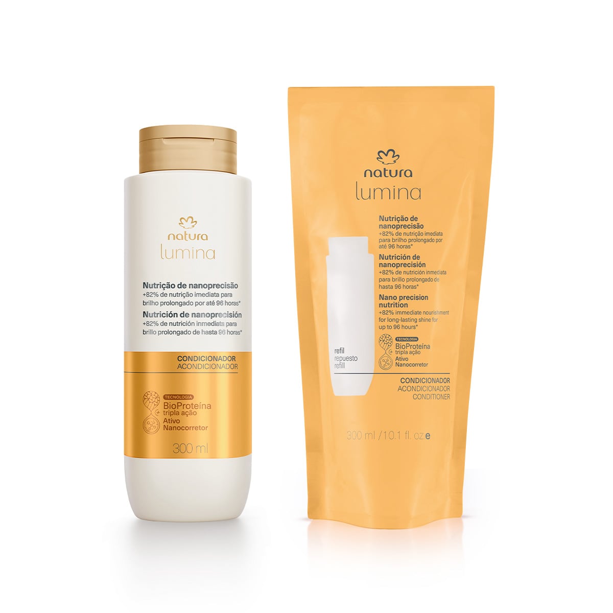 Kit Condicionador Nutrição de Nanoprecisão Lumina + Refil (2 produtos)