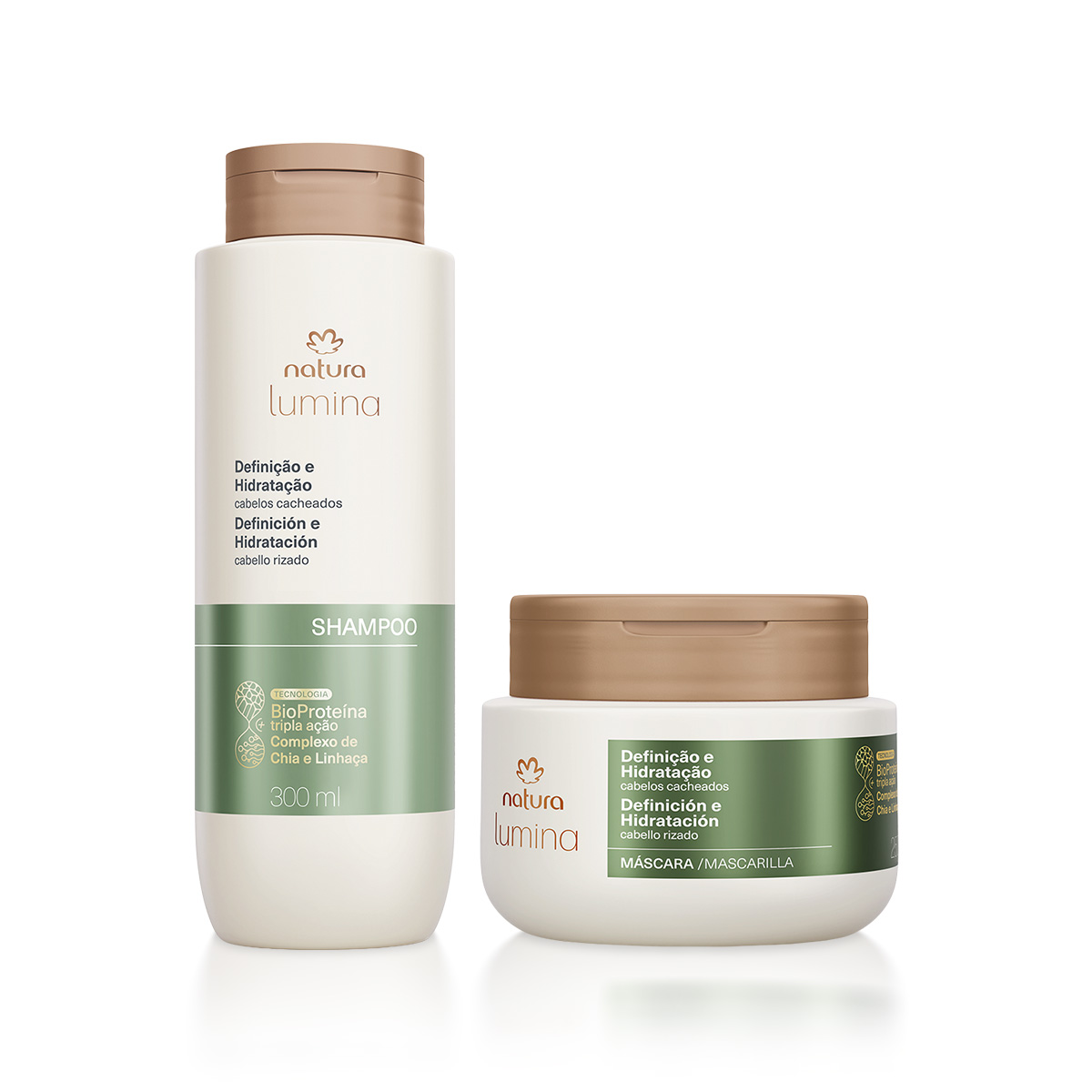 Kit Lumina Definição e Hidratação para Cachos Shampoo e Máscara