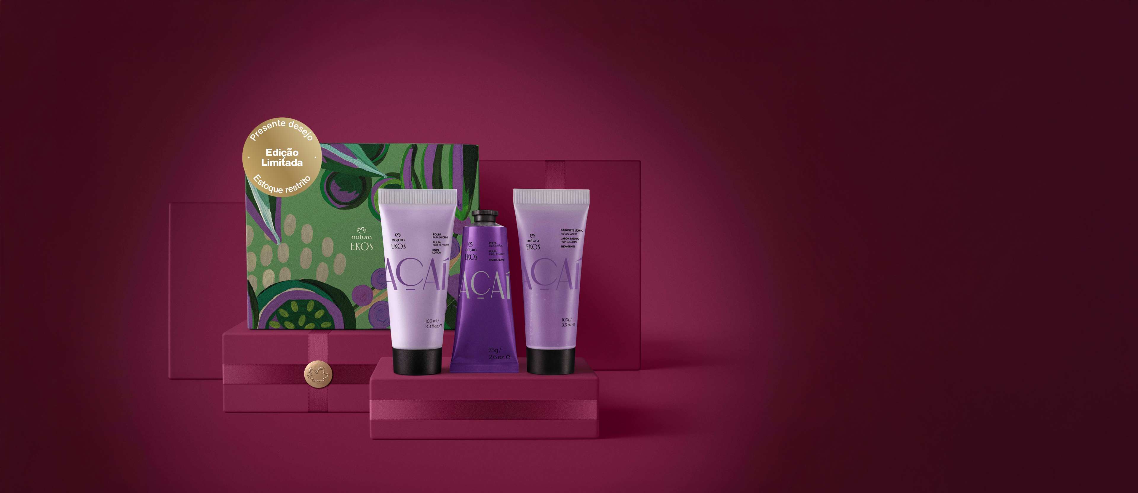 Presente Natura Ritual Ekos Açaí Corpo (3 produtos)