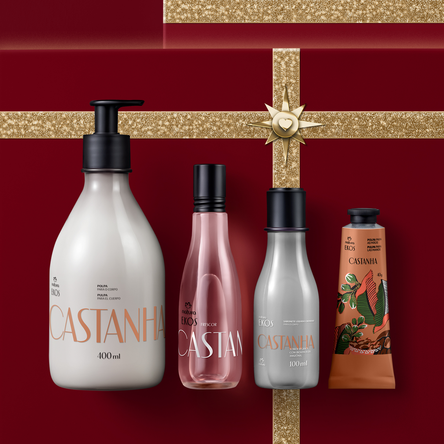 Presente Natura Ekos Castanha Ritual de Hidratação (4 produtos)