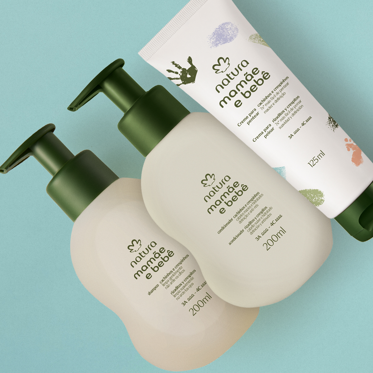 Kit Mamãe e Bebê Cachinhos e Crespinhos (3 produtos)