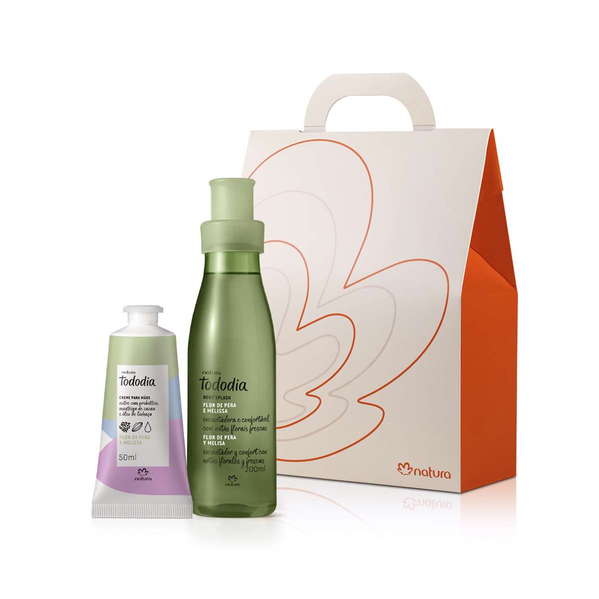 Presente Natura Tododia Flor de Pera e Melissa com Creme de Mãos (2 produtos)