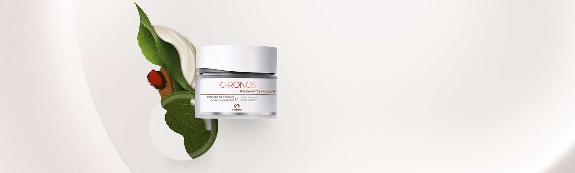 Creme facial Antissinais 60+ Noite Preenchimento e Revitalização Chronos