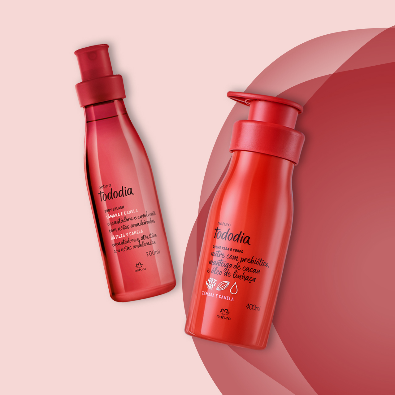 Kit Tododia Tâmara e Canela com Hidratante e Body Splash (2 produtos)