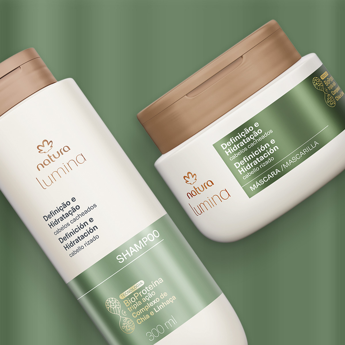 Kit Lumina Definição e Hidratação para Cachos Shampoo e Máscara