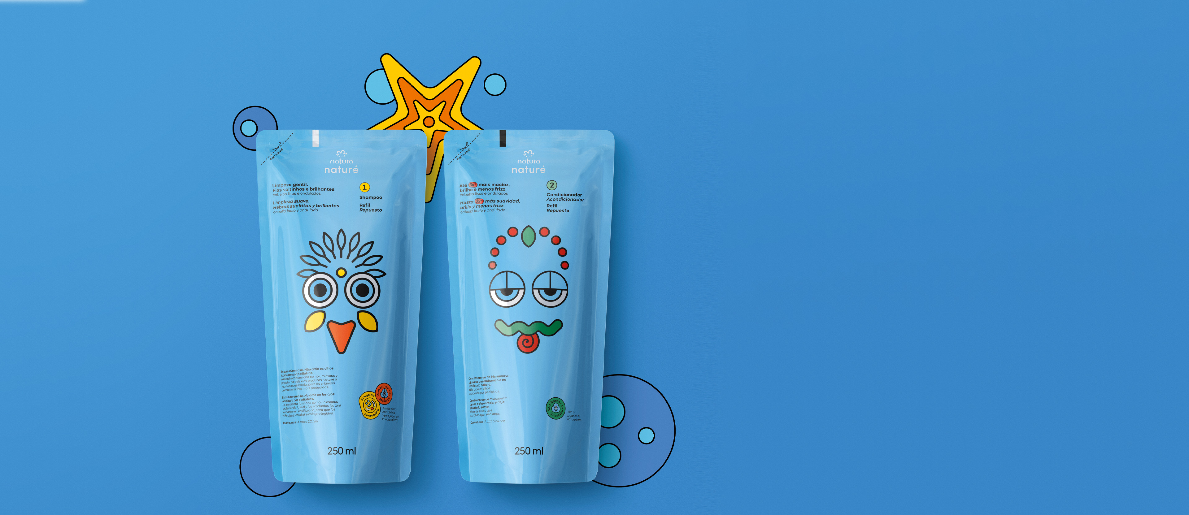 Kit Naturé Refis Cabelos Lisos e Ondulados (2 produtos)