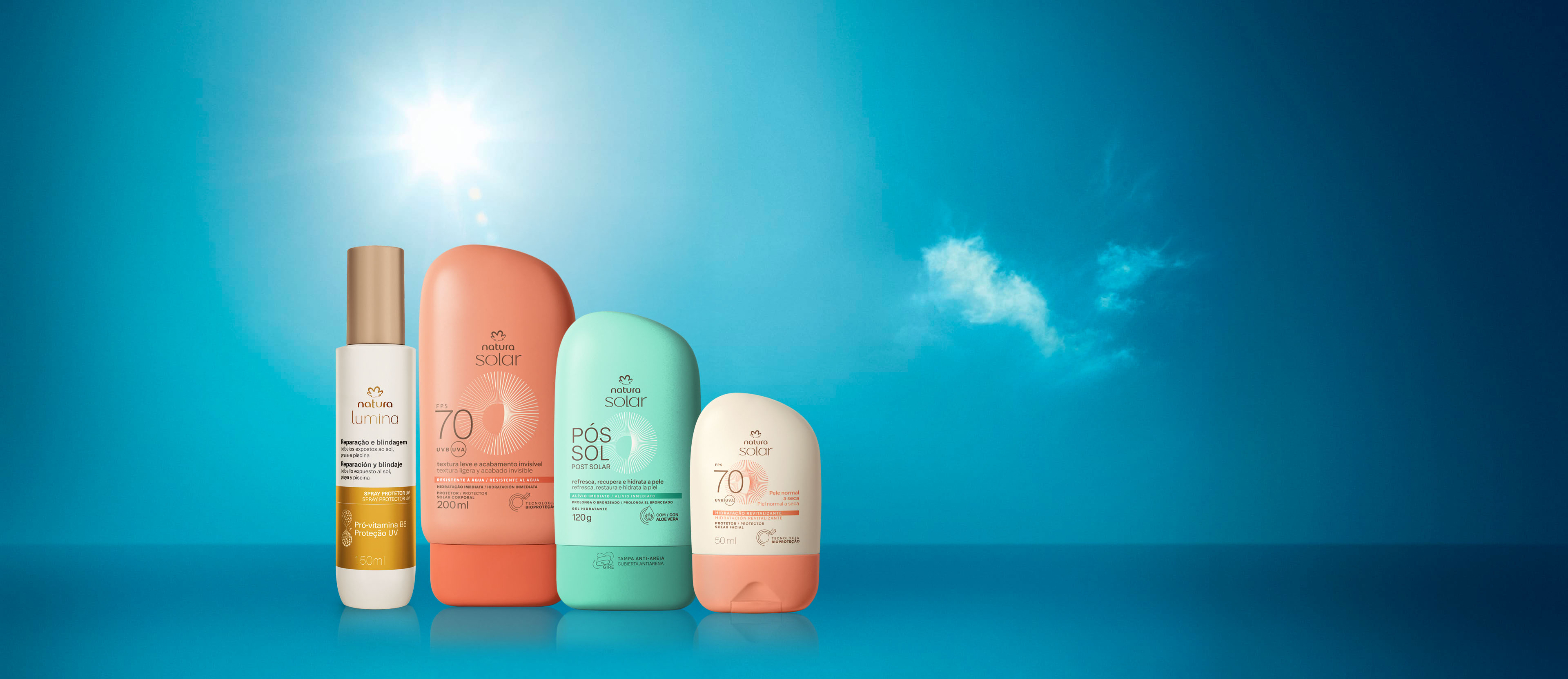 Kit Lumina e Natura Solar com Proteção para Pele Normal a Seca