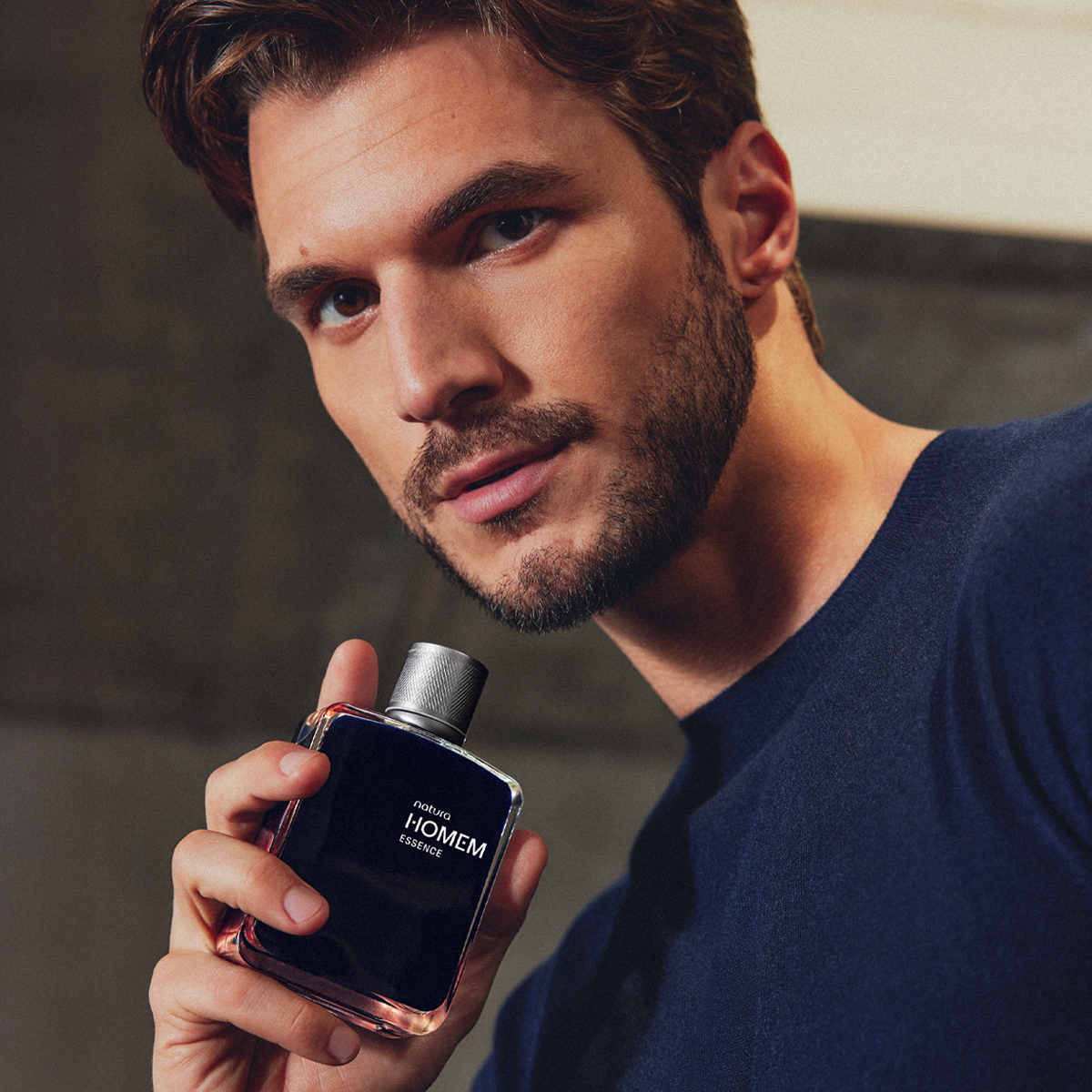 Kit Balm Pós-barba e Deo Parfum Natura Homem Essence