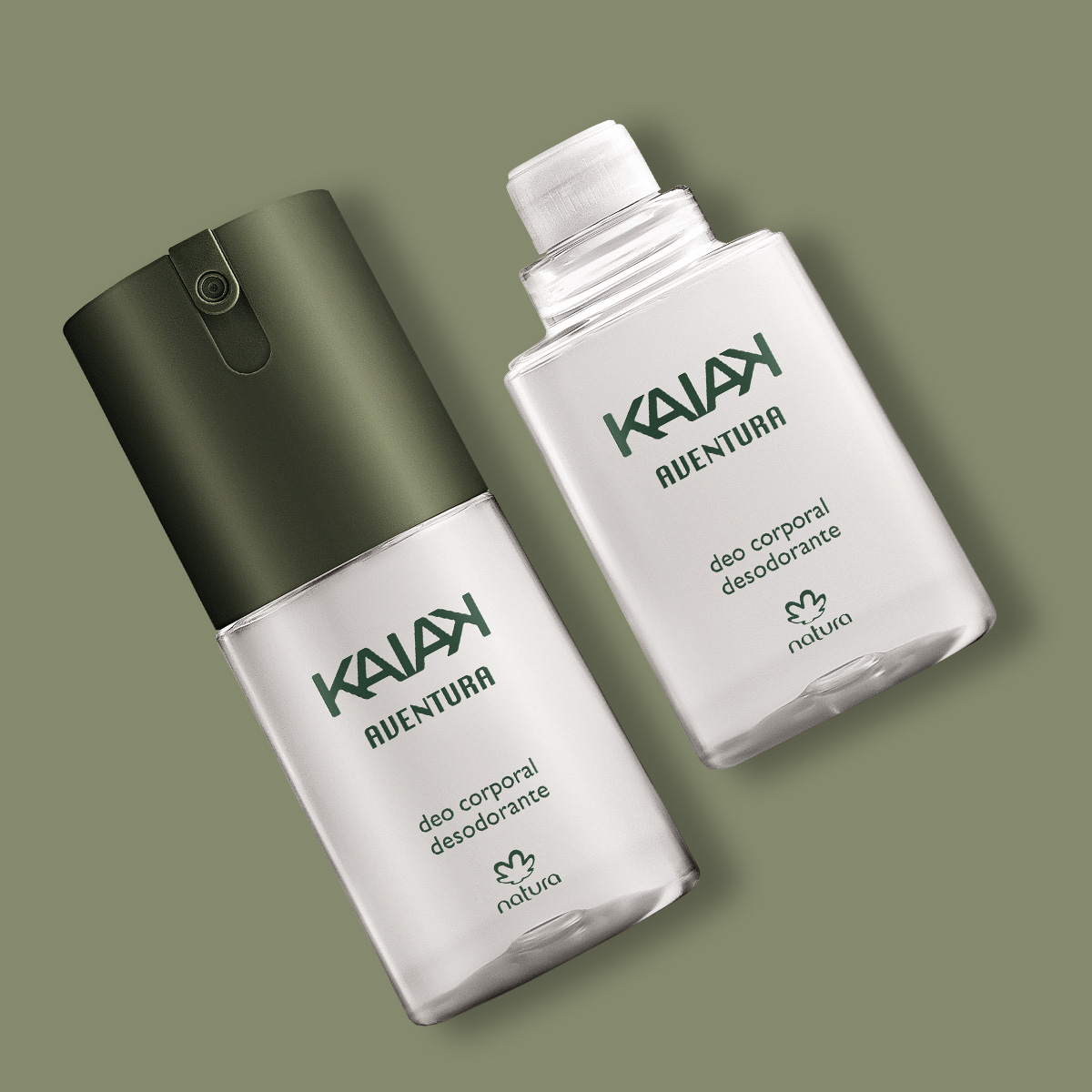 Kit Desodorante Corporal com Refil Kaiak Aventura Masculino (2 produtos)