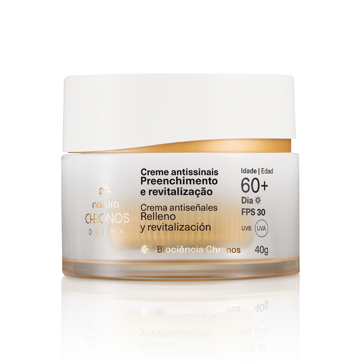 Creme Antissinais Preenchimento e Revitalização 60+ Dia Chronos Derma 40 g