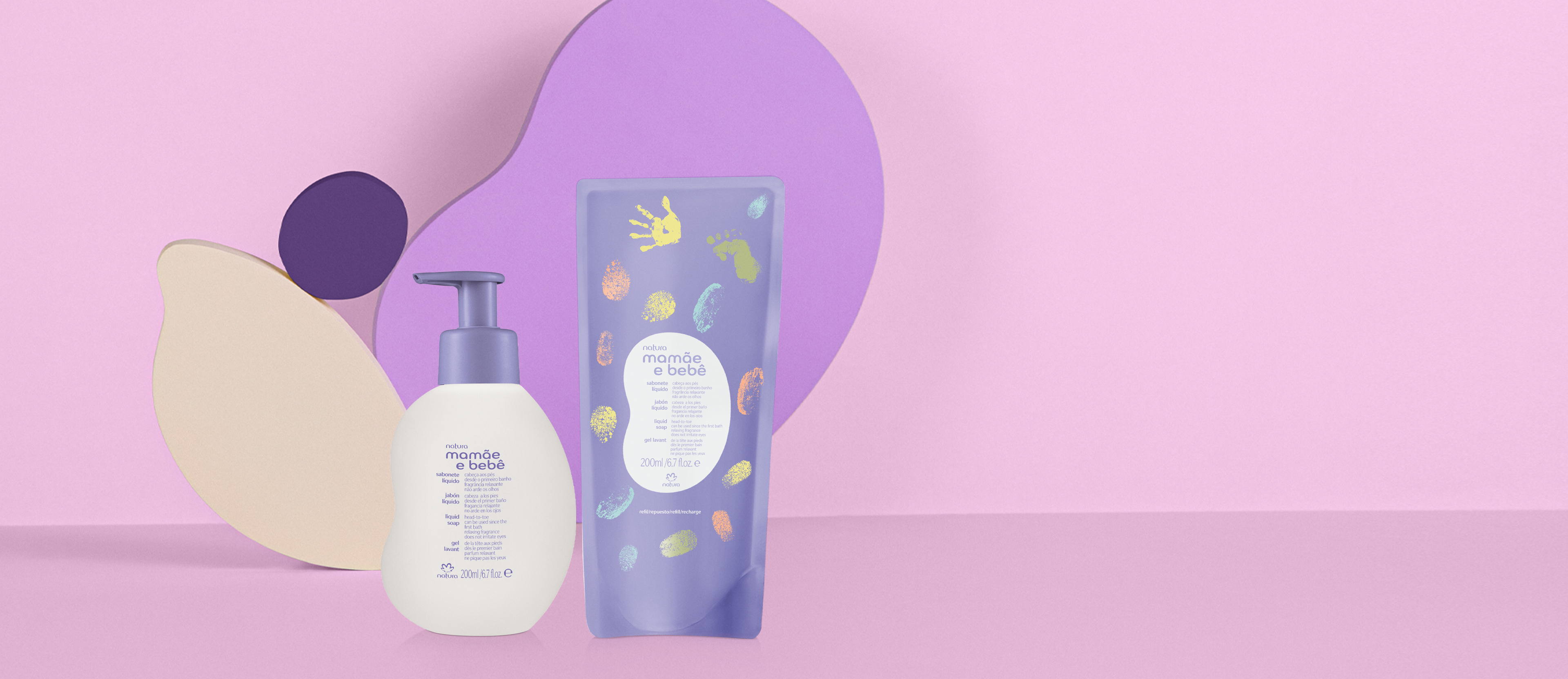 Kit Sabonete Líquido Relaxante Mamãe e Bebê com Refil (2 produtos)