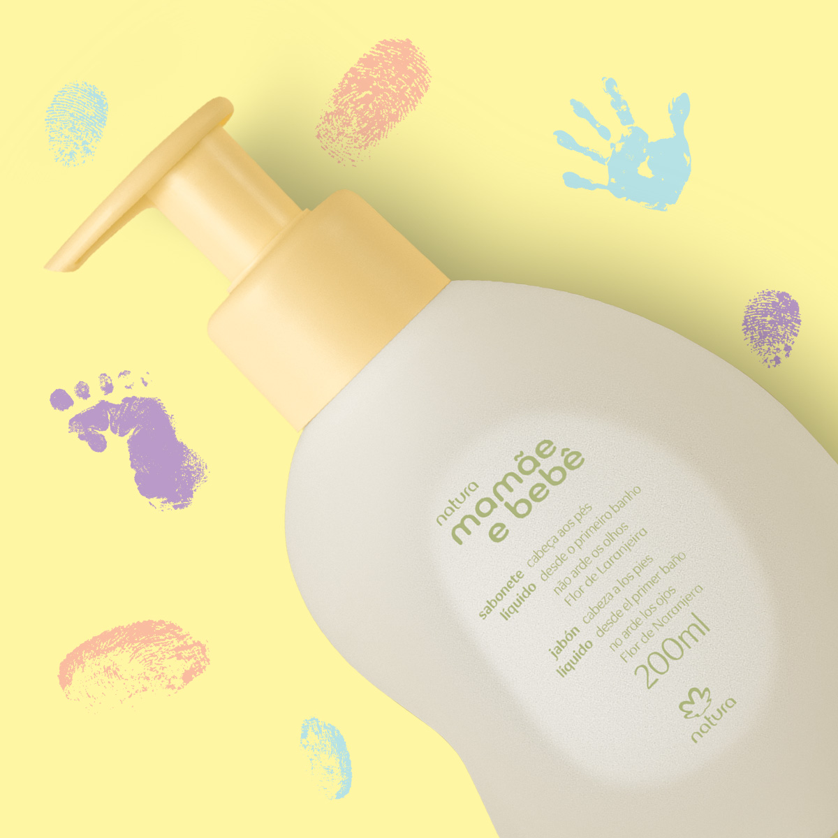 Sabonete Líquido Mamãe e Bebê Flor de Laranjeira