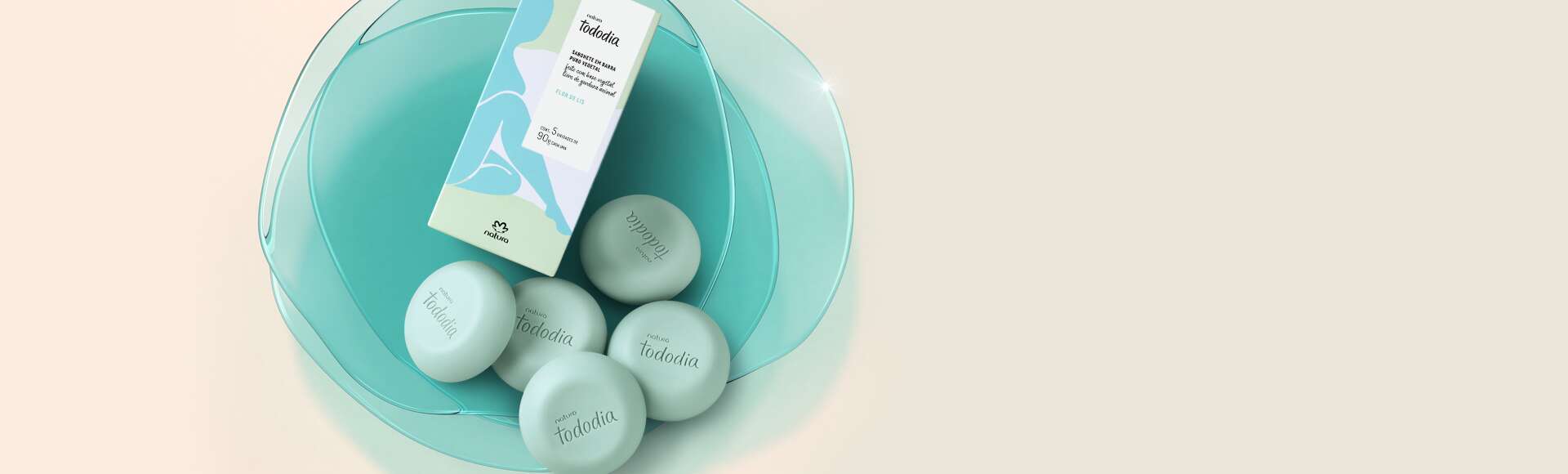 Sabonete em Barra Puro Vegetal Tododia Flor de Lis