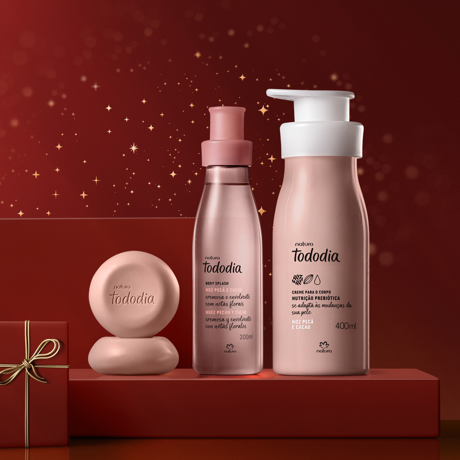 Presente Natura Tododia Noz Pecã e Cacau (3 produtos)