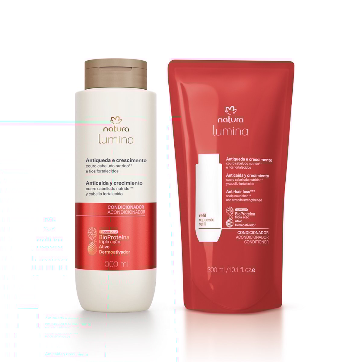 Kit Condicionador Antiqueda e Crescimento Lumina com Refil
  