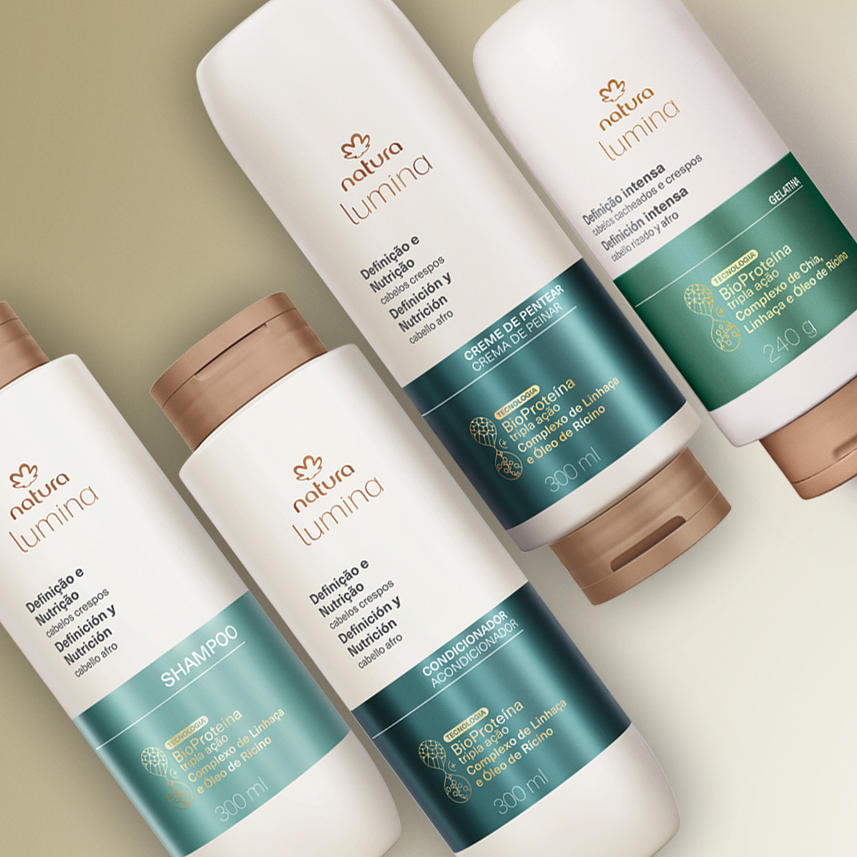 Kit Lumina para Cabelos Crespos (4 produtos)